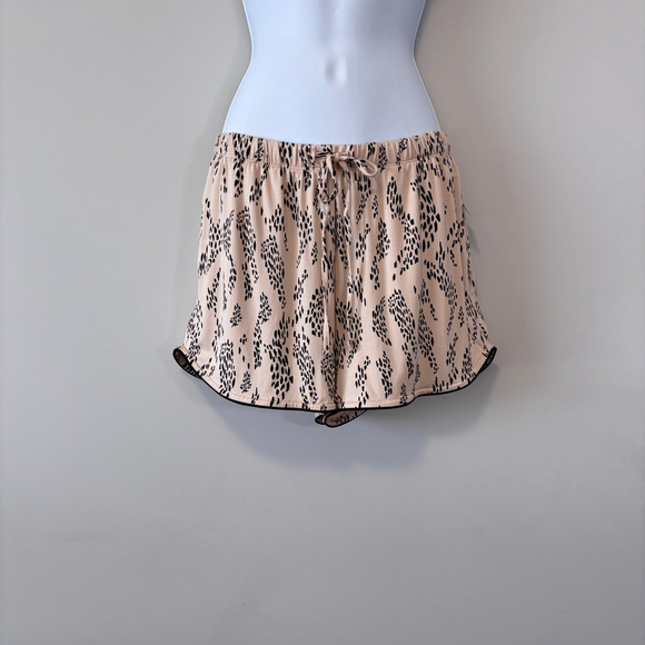 State of Day Women's 2X Beige & Black 2-Pc. Short-Sleeve & Shorts Pajama Set NWT - Picture 5 of 10